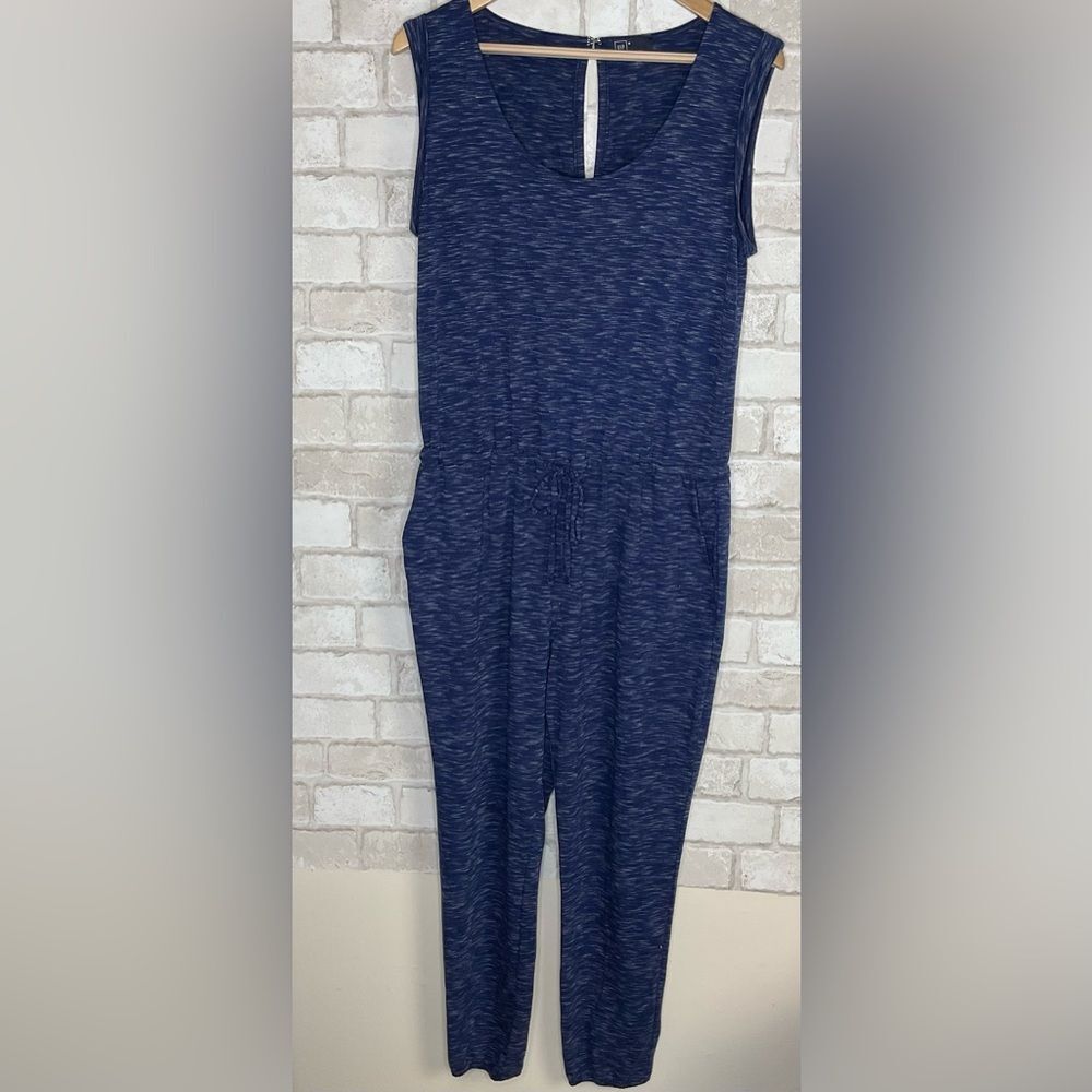 GAP Comet Blue Sleeveless Jumpsuit Size M - Picture 2 of 16